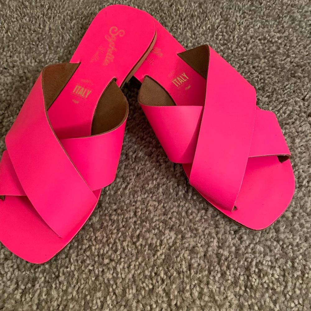 SEYCHELLES PINK SANDALS SIZE 6